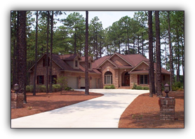 Custom home built at Country Club of North Carolina, Pinehurst NC